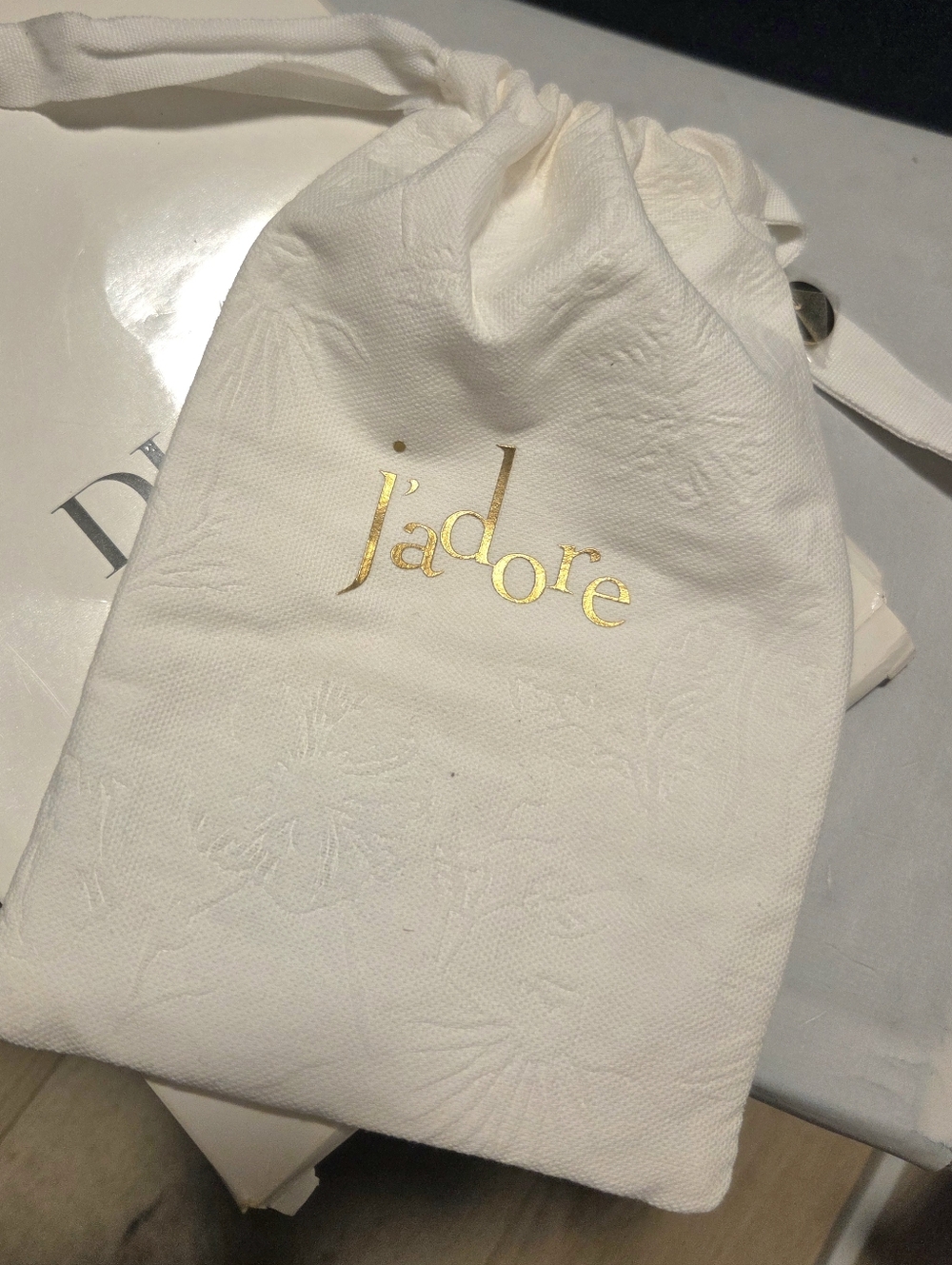 Dior J'adore Drawstring Cosmetic Bag Make Up Bag